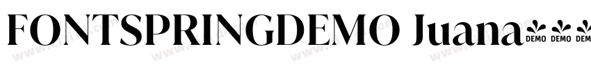 FONTSPRINGDEMO Juana字体转换
